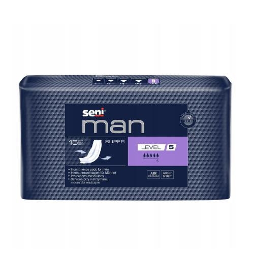  Seni Man Super Level 5 urologische Einlegesohlen für Herren