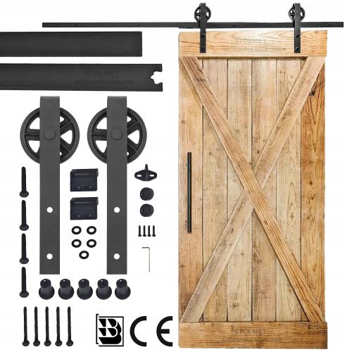 Wandschiebetürsystem 100 cm Stolmet 2 m