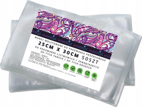 Lebensmittelbehälter Vakuum-Rändelbeutel 25x30 Verpackung