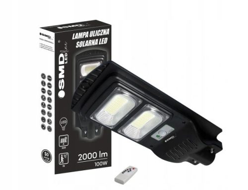  Straßenlaterne 100 W 1500 lm solarbetrieben