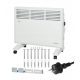 Warmtec 1500 W weißer Konvektorheizer
