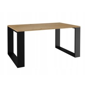    TopEshop Moderner rechteckiger Couchtisch 90 x 58 x 50 cm, Artisan-Eiche