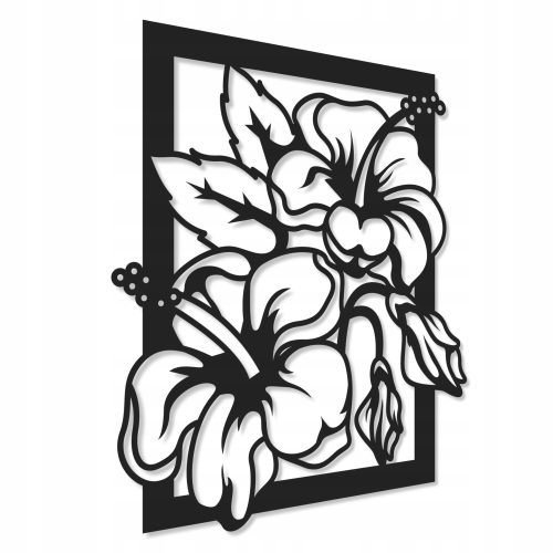 Bilder an der Wand Durchbrochenes Gemälde mit Blumen, 3D-Wanddekoration