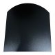 Herdplatte 80 x 90 cm – Schwarz – Halbkreis