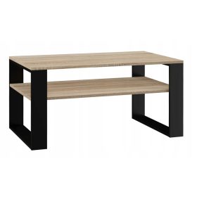    TopEshop Moderner rechteckiger Couchtisch 90 x 58 x 50 cm, Sonoma-Eiche