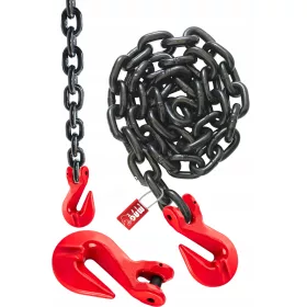 KAROSSERIEKETTE 1,5 m Ø10 + HAKEN 63kN RAHMEN CE-Zulassung