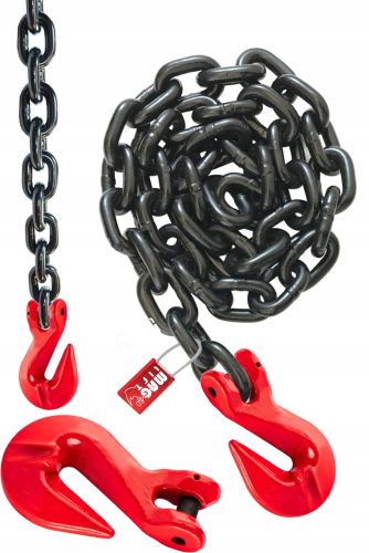 KAROSSERIEKETTE 1,5 m Ø10 + HAKEN 63kN RAHMEN CE-Zulassung