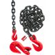 KAROSSERIEKETTE 1,5 m Ø10 + HAKEN 63kN RAHMEN CE-Zulassung
