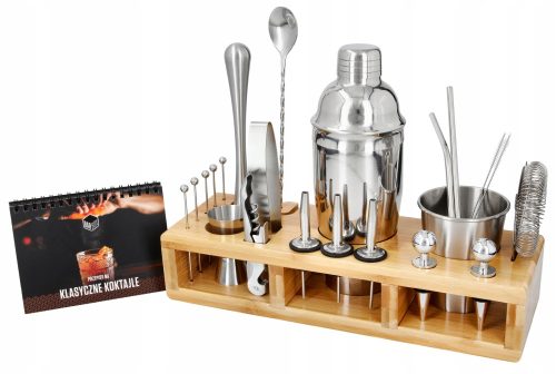 Barkeeper-Set für Getränkeständer, 24-teilig, Buch
