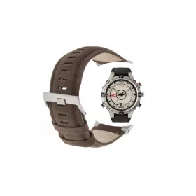  Braunes Lederarmband für Timex T2N721 Uhr