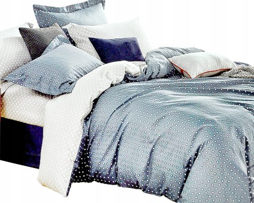 Bettwäsche Bettwäsche-Set aus Baumwollsatin, Bettdecke 160 cm x 200 cm, Kissen 70 x 80 cm, 3-teilig
