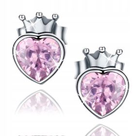  SILBERNE OHRRINGE FÜR EIN PRINZESSINNENMÄDCHEN