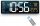 Uhr für zu Hause Led Clock 6626 Wanduhr weiß, schwarz, Grüntöne, 38,7 cm