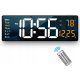 Uhr für zu Hause Led Clock 6626 Wanduhr weiß, schwarz, Grüntöne, 38,7 cm