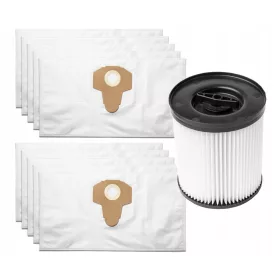    Synthetik-Staubsaugerbeutel Beutel für Parkside PWD 10 Stück + FILTER 11 Stück.