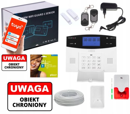 VERKABELTER ALARMSCHUTZ 1 SENIOR LCD GSM WIFI TUYA
