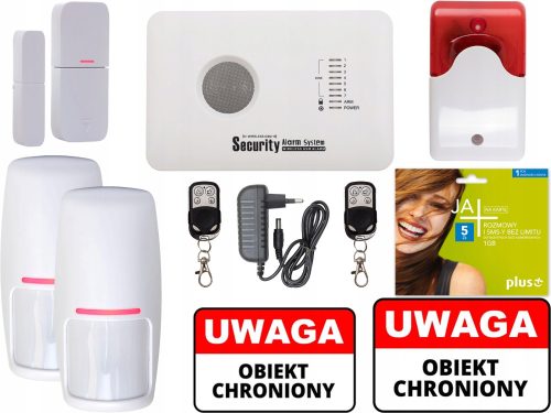 Drahtlose LCD-GSM-Alarm-APP-Sirene Polnisch
