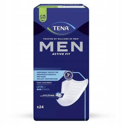  Anatomische Einlagen TENA MEN Level 1 LIGHT, 24 Stück