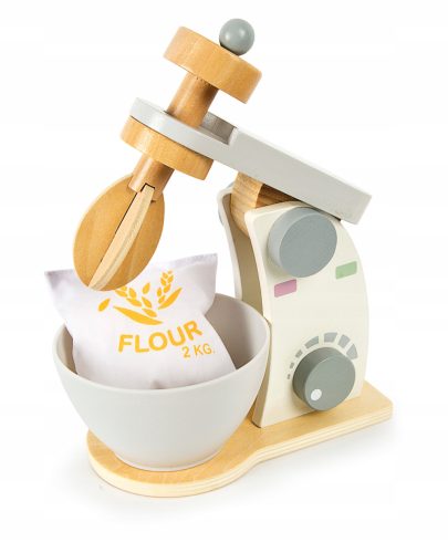  Leomark-Set Küchenmixer aus Holz mit Mehl und Zucker