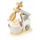  Leomark-Set Küchenmixer aus Holz mit Mehl und Zucker