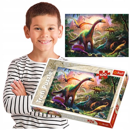  Trefl Puzzle für Kinder 100 Teile DINOSAURIER