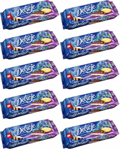 Delicje Champagnerbeeren Kekse 147g - 10 Pack