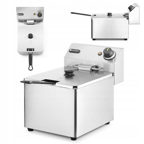 Hendi Kitchen Line Einkammer-Fritteuse 8 l 3500 W