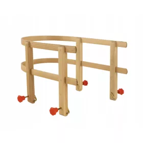    Traditioneller Holzschlitten DREWMAX AD302 HOLZSCHLITTEN RÜCKENLEHNE