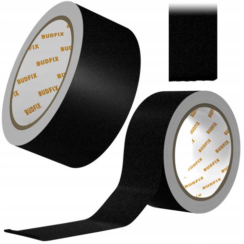 SCHWARZES ANTI-RUTSCH-BAND FÜR TREPPEN 50 MM BUDFIX