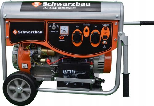 Einphasiger Schwarzbau 6500 W Benzingenerator