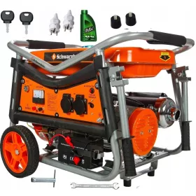 Tragbarer einphasiger Schwarzbau 4800 W Benzingenerator