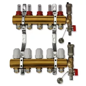 Fußbodenheizungsverteiler 6 für Fußbodenheizung