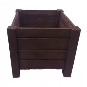    Blumentopf Gartenblumentopf aus Holz 45 Krakau 45 cm x 45 x 40 cm Palisanderholz