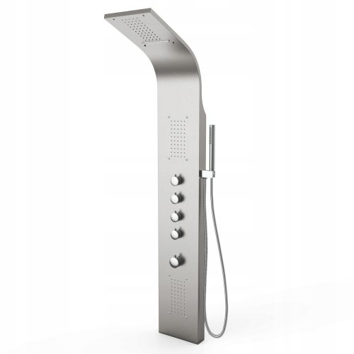 Arset Cindy Duschpaneel mit Hydromassage, Silber