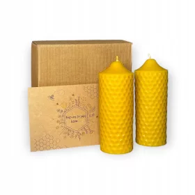  Geschenkset mit Bienenwachskerzen