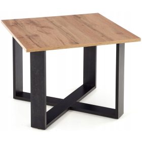  Halmar Cross quadratische Bank 67 x 67 x 50 cm Wotan-Eiche