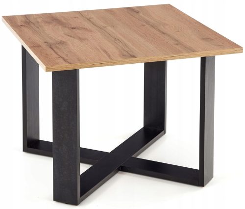  Halmar Cross quadratische Bank 67 x 67 x 50 cm Wotan-Eiche