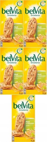 BelVita Original Müsli Kekse - Starten Sie energiegeladen in den Tag (5x Pack)