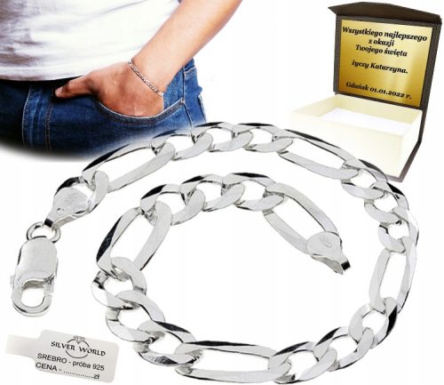  ELEGANTES SILBER HERRENARMBAND + GRAVUR