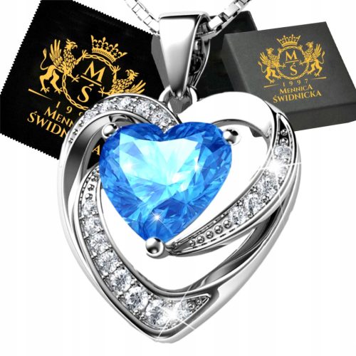  Infinity Herz Silber Halskette Geschenk Silber