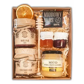  KORB-GESCHENKSET HONIGMARMELADE