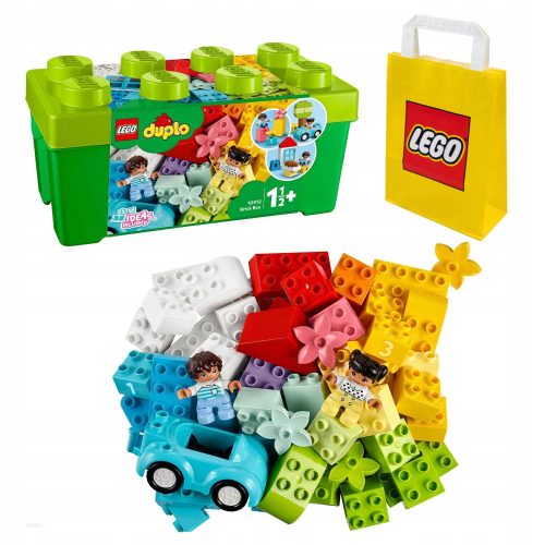  LEGO Duplo 10913 Box mit Steinen + LEGO Papier-Geschenktüte mittlere Größe M 41x34x12 cm
