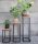 BLUMENSTÄNDER AUS HOLZ 3x Loft Blumenständer Metall Blumenständer SET