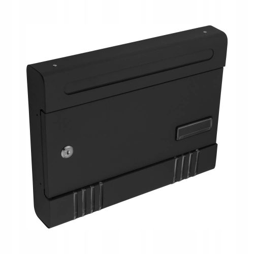  Stahl Briefkasten schwarz