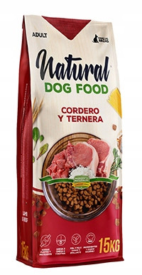 Natürliches Hundefutter 15 kg. 62 % Fleisch – kein Huhn