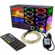  Lampen 10 m, 100 LEDs, RGB-Kabel, bunte USB-Fernbedienung