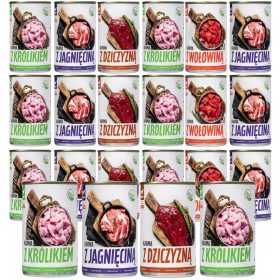  TUF TUF BULT Nassfutter für Hunde KANINCHEN 24X400g