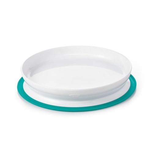  Teller mit Silikon-Saugnapf Oxo 61120900 Blaugrün, Weiß-Blau