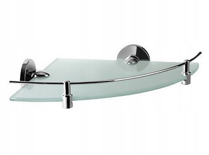  Bisk Chroma 01435 Eck-Badezimmerregal aus Glas
