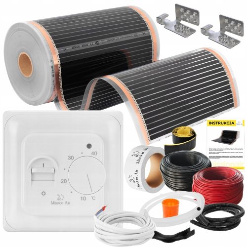  Mission Air SET Folienheizmatte INFRAROT 50cm I 160W/m² 7m² PTC